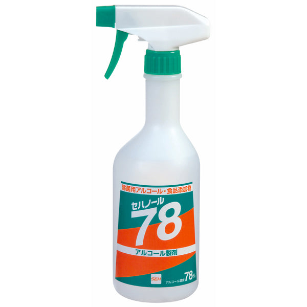 ｾﾊﾉｰﾙ78(ｱﾙｺｰﾙ製剤)ﾄﾘｶﾞｰ付ｽﾌﾟﾚｰ 500ml