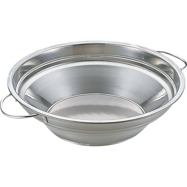 UK段付油こし(両手)16-18cmﾊﾟﾝﾁ網仕様