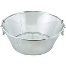 UK18-8ﾊﾟﾝﾁﾝｸﾞ揚げザル/平底 45cmφ2.2