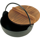 A-17五進ｱﾙﾐ田舎鍋(ｼﾘｺﾝﾌｯ素加工)30cm