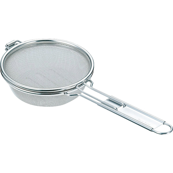 ステンレス炒り網 13cm(24ﾒｯｼｭ)10002