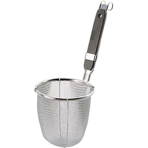 ビ)18-8ﾛｰｽﾞ柄うどんてぼ丸底(平金ﾌｯｸ)