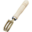 真鍮木柄ウロコ取　中(182㎜)