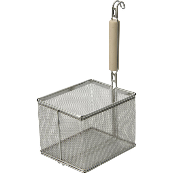 MT18-8白木柄角型うどんてぼ 縦型