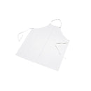 ゴム製胸付エプロン白Ｍ