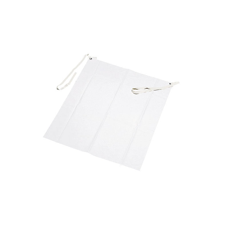 ゴム製腰下エプロン白Ｍ