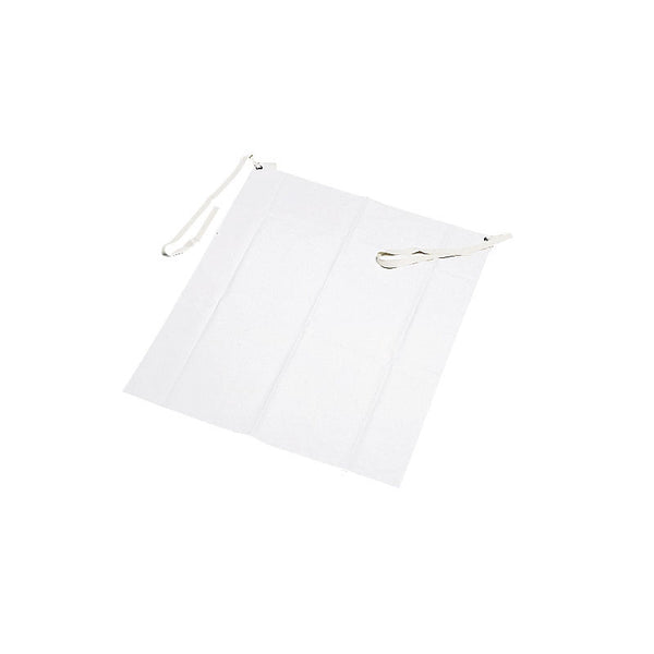 ゴム製腰下エプロン白Ｌ