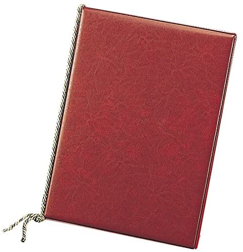 え)LB-400レザータッチﾒﾆｭｰ特大ﾚｯﾄﾞ