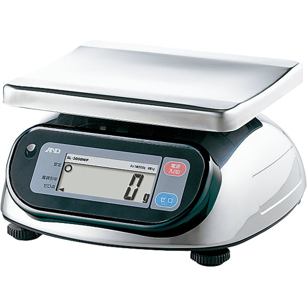 A&D 防水･防塵ﾃﾞｼﾞﾀﾙ秤2000g SL-2000WP