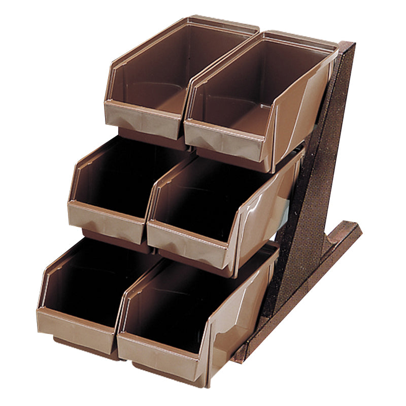 BKオーガナイザー 2段3列ﾌﾞﾗｳﾝ O-2-3-B