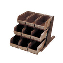 BKオーガナイザー 3段3列ﾌﾞﾗｳﾝ O-3-3-B