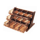 BKオーガナイザー 3段4列ﾌﾞﾗｳﾝ O-3-4-B