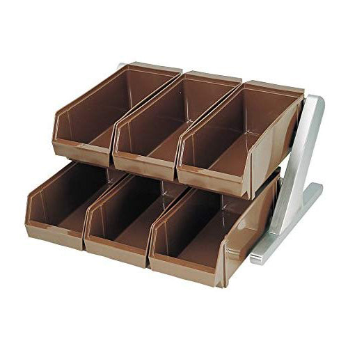 MTDXオーガナイザー２段３列ブラウン