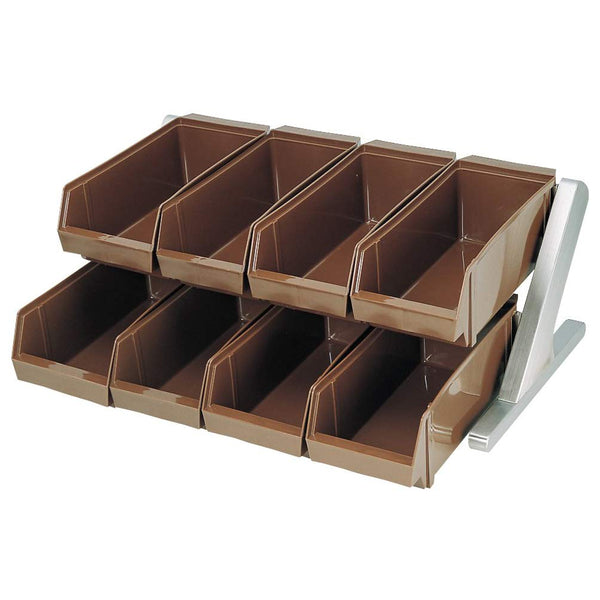 MTDXオーガナイザー２段４列ブラウン