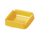 千羽鶴A-270カラー灰皿(角)黄 溝付