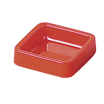 千羽鶴A-271カラー灰皿(正角)赤　溝無