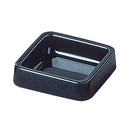 千羽鶴A-271カラー灰皿(正角)黒 溝無