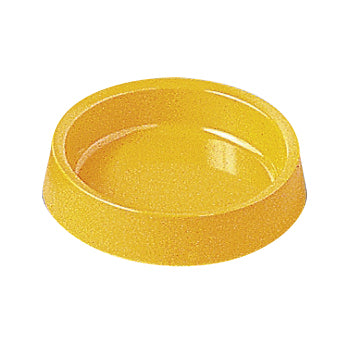 千羽鶴A-273カラー灰皿(丸)黄 溝無