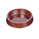 千羽鶴A-273カラー灰皿(丸)茶 溝無