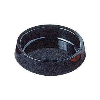 千羽鶴A-273カラー灰皿(丸)黒 溝無