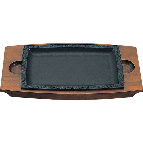 ｱｻﾋ角唐草ステーキ皿大A-113-38