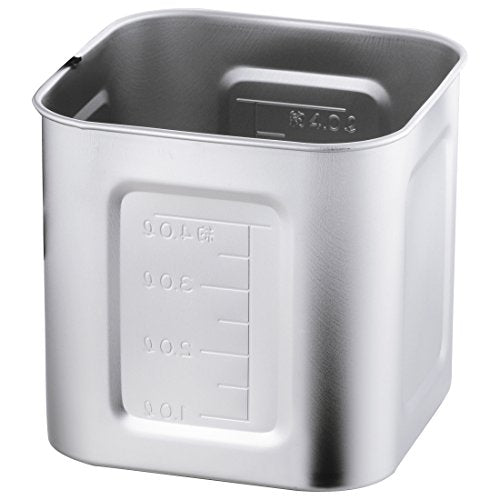 AG18-8目盛付角キッチンポット16.5cm身