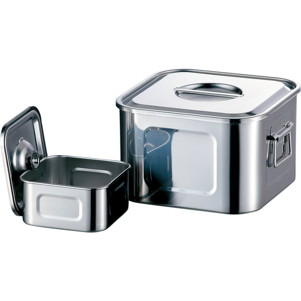 AG18-8ﾂﾏﾐ付浅型角ｷｯﾁﾝﾎﾟｯﾄ 12cm