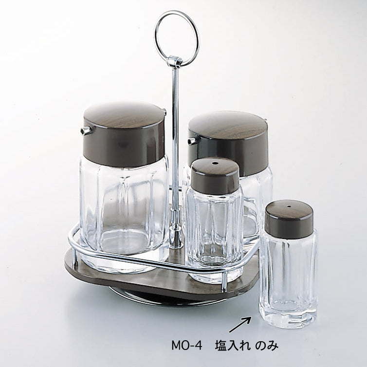 T)MO-4十角木目塩入れ