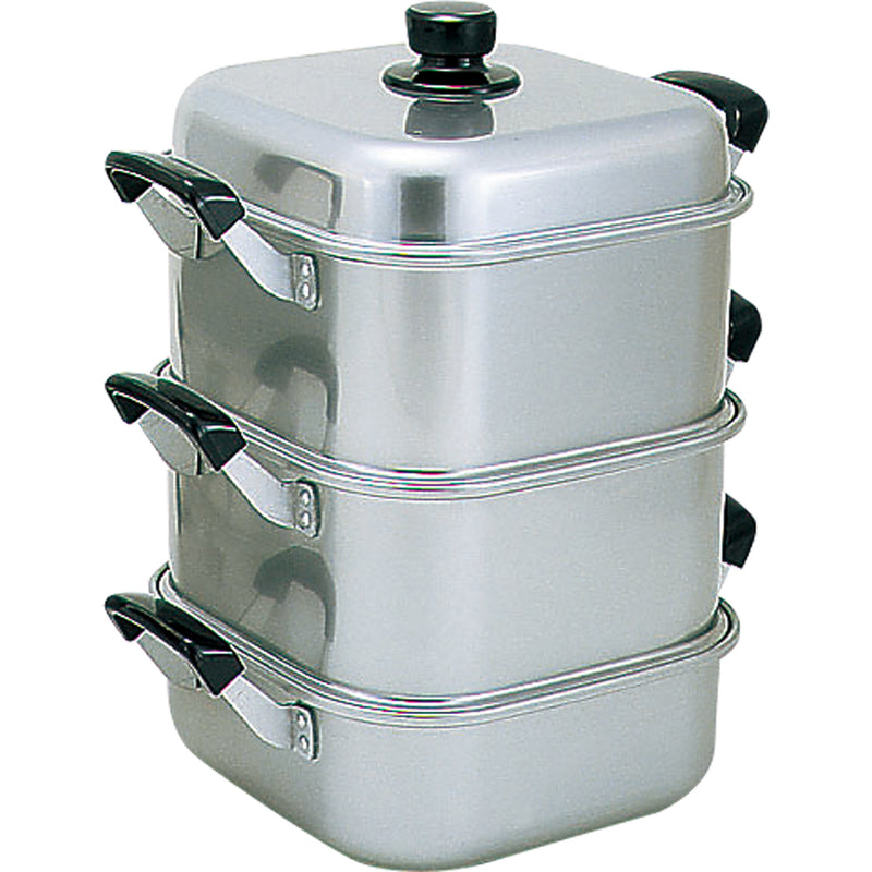 ｱｶｵアルミ角蒸二重２８cm