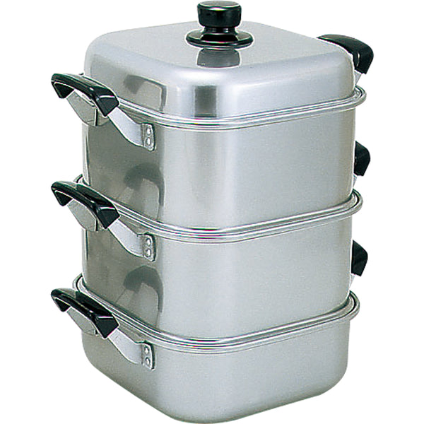 ｱｶｵアルミ角蒸二重３３cm