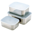 18-8ｷｯﾁﾝﾊﾞｯﾄ深型小(ｱｸﾘﾙ蓋付)220*170*h90