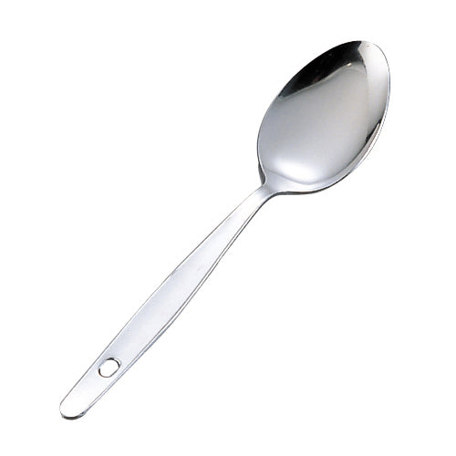 松印18-0給食用先丸スプーン150mm 穴明
