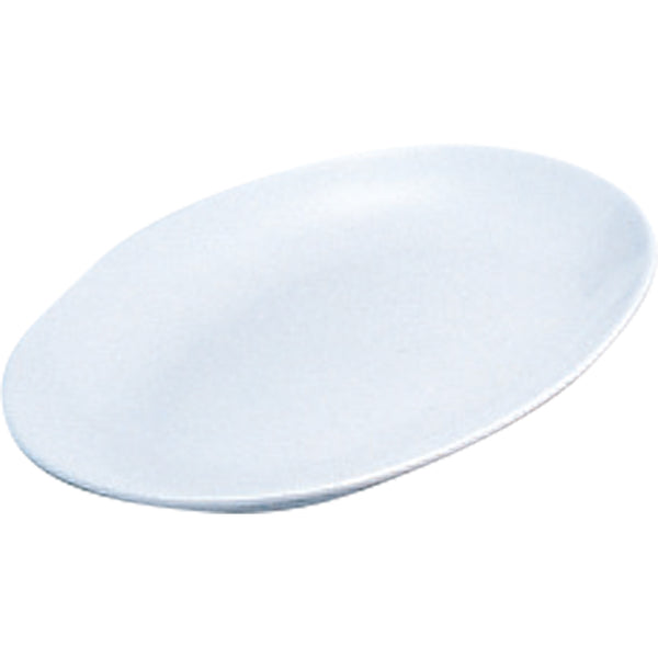 千羽鶴№３９Ｂ小判皿メタ型8.5吋(白)