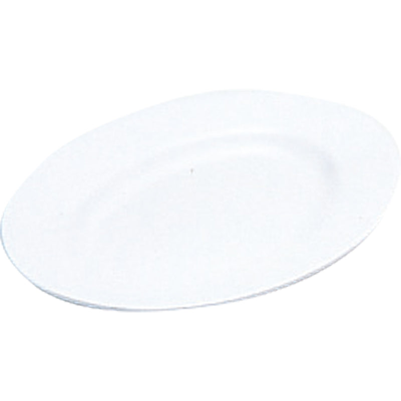 千羽鶴№３７小判皿リム型11.5吋(白)