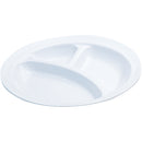 千羽鶴№５２丸ランチ皿(大)３ﾂ切(白)