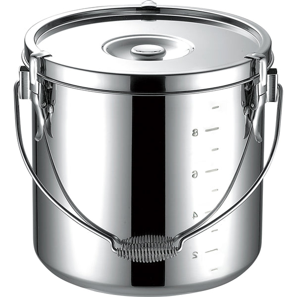 KO18-8給食缶16cm(3.1L)ツル取手