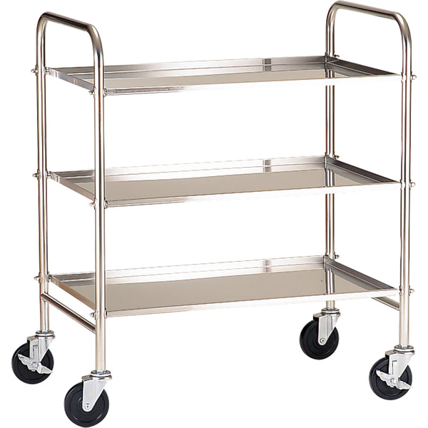 MT18-8ｽﾃﾝキッチンワゴンMT-3溶接ﾀｲﾌﾟ