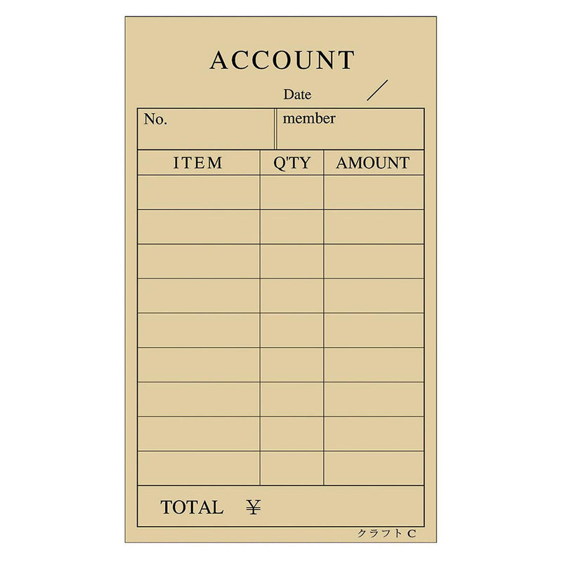 会計伝票 単式ｸﾗﾌﾄＣ(100枚×10冊入)