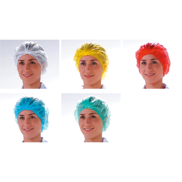 D93610PAL使い捨てｶﾗｰｷｬｯﾌﾟ(ﾀﾞﾌﾞﾙ縫い)黄(1000枚)