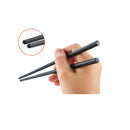 GM-4004  SPS十角ぐる麺箸 23㎝ 黒