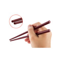 GM-4013  SPS十角ぐる麺箸 19㎝ 朱