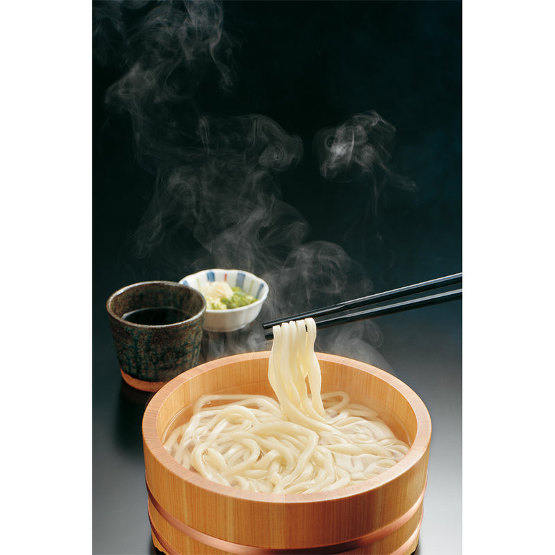 GM-4053十角ぐる麺箸極太23㎝朱