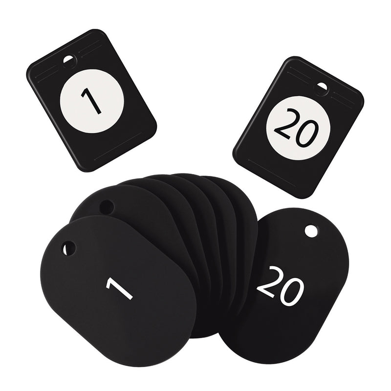 クロークチケット　１～２０　BF-150-BK黒