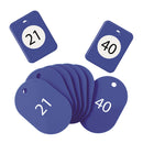 クロークチケット　２１～４０　BF-151-YE黄