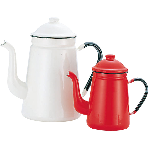 ホーローコーヒーポット#１１白