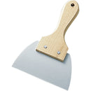 Ｓ印B-003木柄シリコン三角ゴムヘラ大幅120×全長195mm