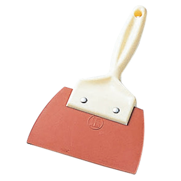 ＰＣ柄ゴムヘラ赤（大）外寸125×全長205mm