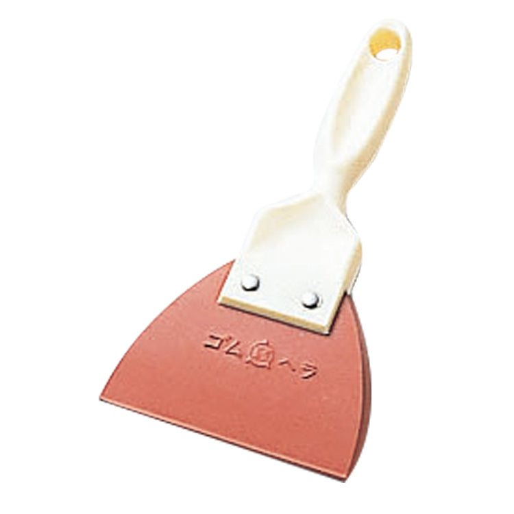 ＰＣ柄ゴムヘラ赤（小）外寸97×全長180mm