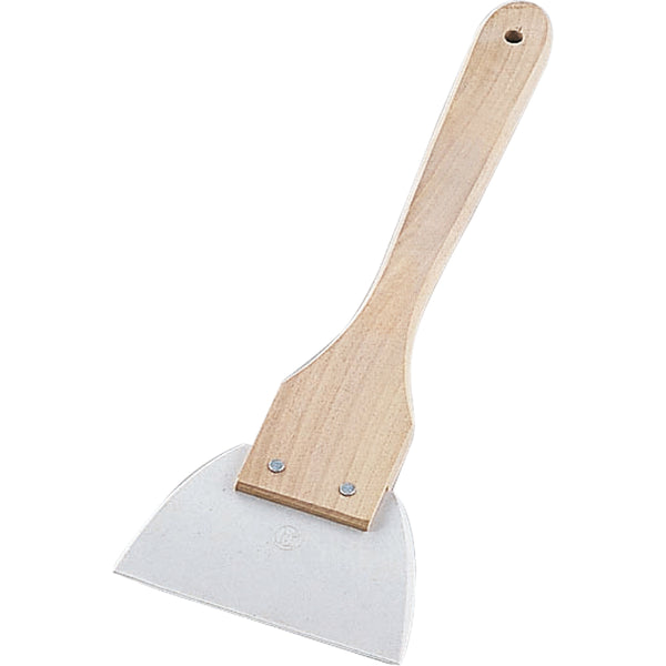 木柄三角シリコンゴムヘラ長柄特大