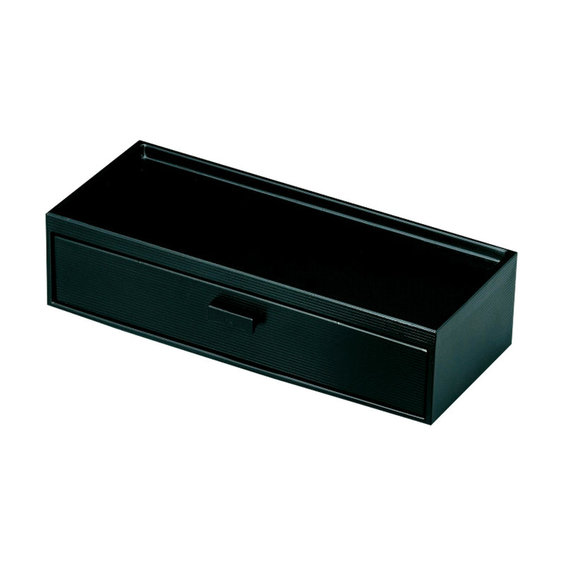 箸箱・カスター付(黒)引出式 M10-975